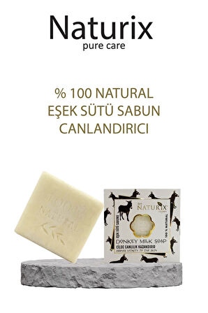 Natural Eşek Sütü Sabunu Canlandırıcı Akne Kurutucu Cilt Ve Saç Sabunu %100 Doğal Donkey Milk Soap