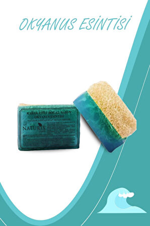 Doğal Kabak Lifli Okyanus Esintisi Sabun Mineralli Nemlendirici Peeling Etkili Ocean Soap 130 Gr