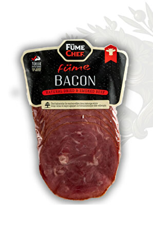 FÜME CHEF DİLİMLİ FÜME BACON 100 GR (KABURGA)