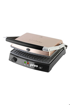 Preo Ptg05 2000w 6 Tost Kapasiteli Döküm Plakalı Rose Tost Makinesi