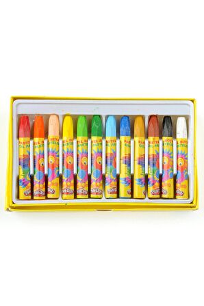 Pastel Boya 12 Renk Karton Kutu Play-Doh 12 Renk Karton Kutu Pastelboya