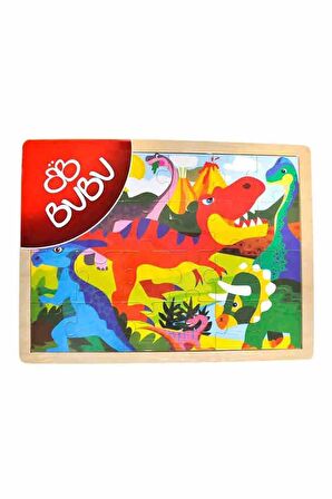 BuBu Ahşap Puzzle 40x30 cm 24 Parçalı