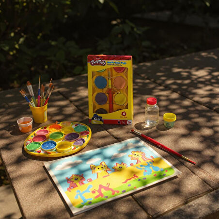 Play Doh 8 Renk Jumbo Sulu Boya