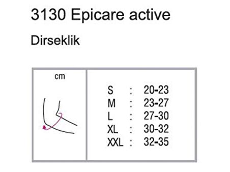 Orthocare 3130/MEDIUM Dirseklik Epicare Active Tenisçi Golfçü Dirsekliği