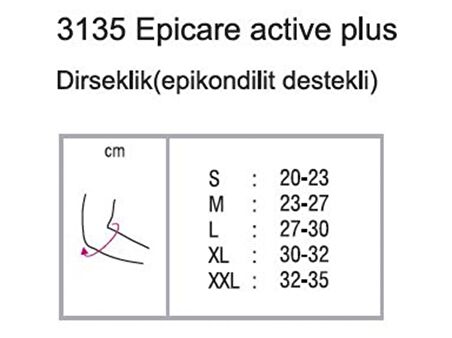 Orthocare 3135/MEDIUM Epikondilit Destekli Dirseklik Tenisçi Golfçü Dirs