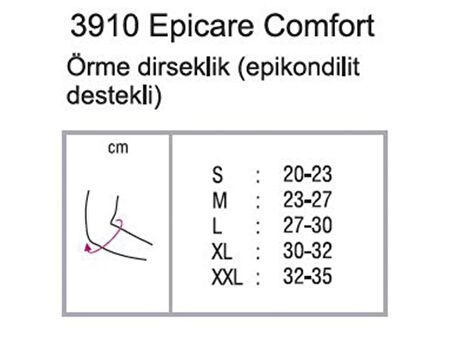 Orthocare 3910/SMALL Epikondilit Tenisçi Dirsekliği Bandı Bandajı Örme