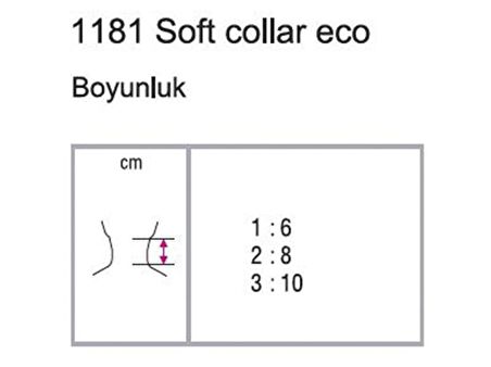 Orthocare 1181/1 Soft Collar Eco (sünger boyunluk) 