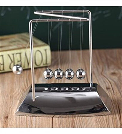 Kişiye Özel Newton Denge Topları Büyük Boy Newtons Cradle