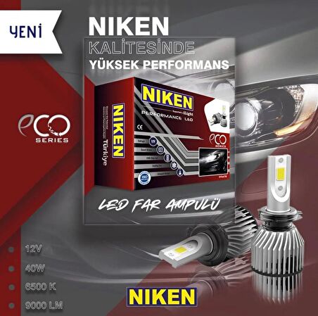 H16 led xenon far ampulü seti niken eco 8000lm