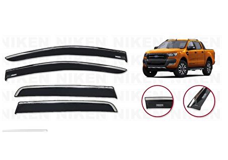 Ford ranger cam rüzgarlığı kromlu 2016+ niken