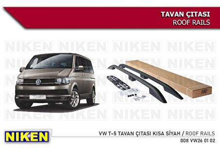 Vw transporter t5 t6 t7 tavan çıtası port bagaj taşıyıcı siyah uzun şase