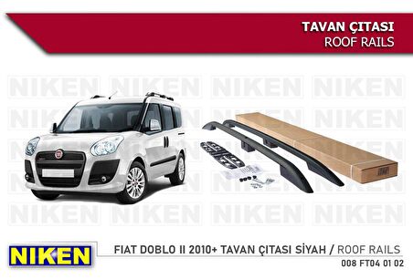 Fiat doblo 2 tavan çıtası port bagaj taşıyıcı siyah 2011+