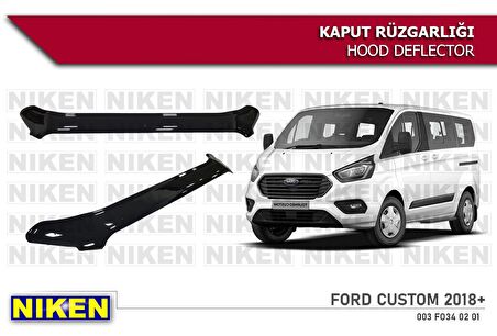 Ford custom kaput rüzgarlığı koruyucu 2018+