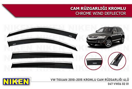 Vw tiguan cam rüzgarlığı kromlu 2009+ niken