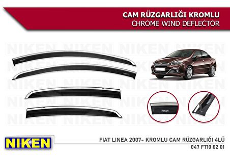 Fiat linea cam rüzgarlığı kromlu niken