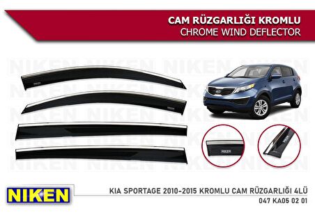 Kia sportage cam rüzgarlığı kromlu 2011+ niken