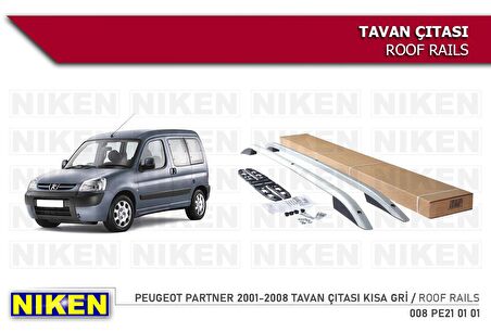 Peugeot partner tavan çıtası port bagaj taşıyıcı gri 2001 / 2008