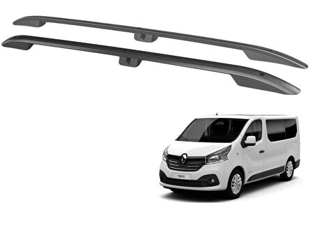 Renault trafic tavan çıtası port bagaj taşıyıcı kısa siyah 2015+