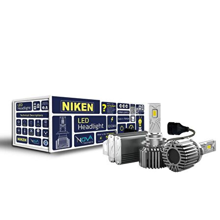 9005 HB3 led xenon far ampulü seti niken nova 12000lm