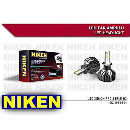 Niken Far Ampulü Led Xenon Pro Serisi H3