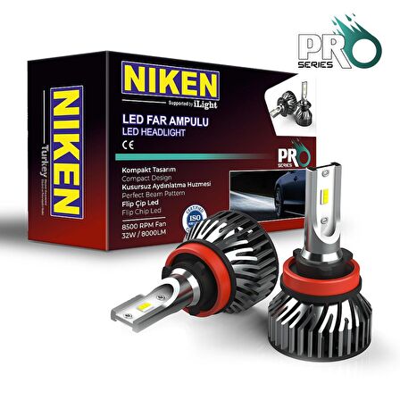 9012 led xenon far aydınlatma seti şimşek etkili niken pro 8000lm