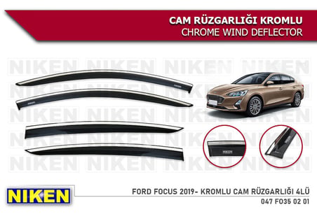 FORD YENİ FOCUS 5 2018 2019 2020 MODEL KROMLU CAM RÜZGARLIĞI