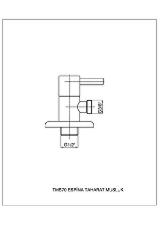 GPD ESPİNA TAHARET MUSLUĞU TMS70