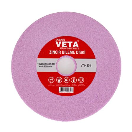 Veta VT14574 Zincir Bileme Diski 145x22x4.7 mm 3/8-404