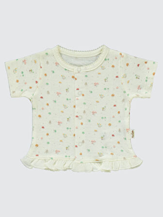Bebetto Kız Bebek Pijama Takımı 0-1 Ay Gül Kurusu