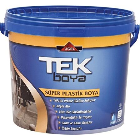 TEK SÜPER PLASTİK BOYA SİYAH 3.5KG