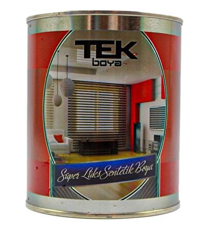 TEK SÜPER LÜKS SENTETİK YAĞLI BOYA MAT SİYAH 2.5 LT