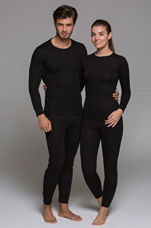 Thermoform Heavy Unisex Termal İçlik SİYAH