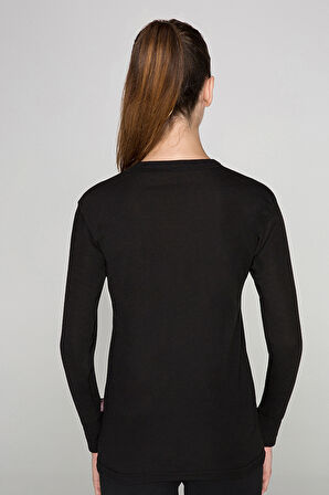 Thermoform Heavy Yetıskin Uzun Kol Fanila SİYAH