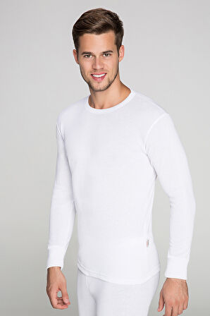 Thermoform Heavy Yetıskin Uzun Kol Fanila BEYAZ