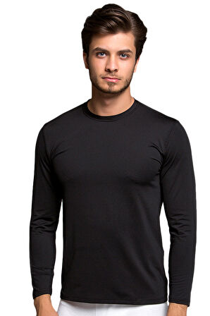 Thermoform Microfiber Uzun Kollu Fanila SİYAH
