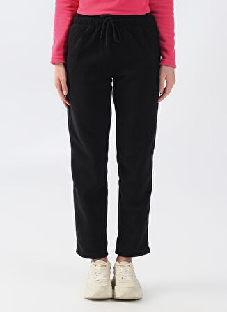 Thermoform Lastikli Bel Rahat Siyah Kadın Pantolon HZTP19019