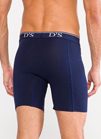 Ds Damat Lacivert - Beyaz Erkek Boxer DS0124