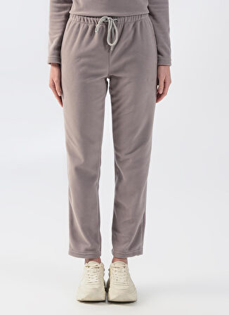 Thermoform Lastikli Bel Rahat Gri Kadın Pantolon HZTP19019