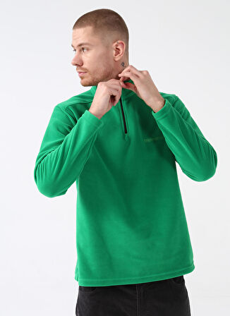 Thermoform Düz Yeşil Erkek Polar Sweatshirt HZTP19042