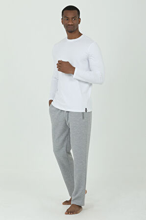 Ds Damat Waffle Pijama Takımı GRI