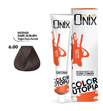 ONİX TÜP SAÇ BOYASI & NO:6/00 YOĞUN KOYU KUMRAL