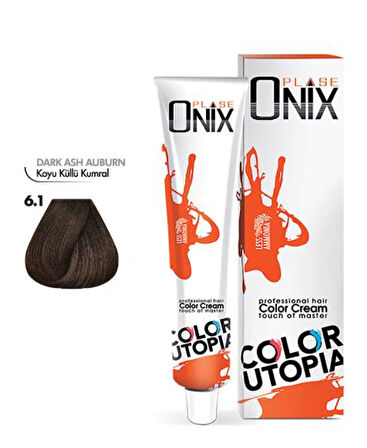 ONİX TÜP SAÇ BOYASI & NO:6/1 KOYU KÜLLÜ KUMRAL