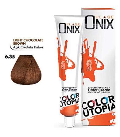 ONİX TÜP SAÇ BOYASI & NO:6/35 AÇIK ÇİKOLATA KAHVE