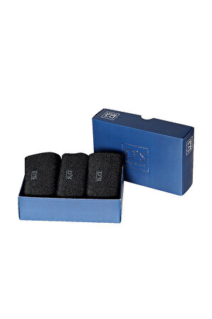 DS Damat Pamuk 3'lü Çorap Set SİYAH