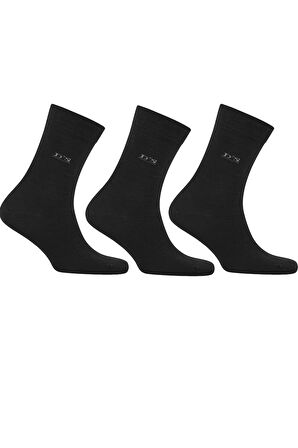 DS Damat Pamuk 3'lü Çorap Set SİYAH