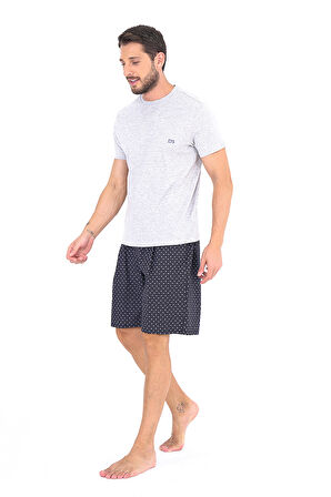 Ds Damat Dokuma Şort Takımı GRİ