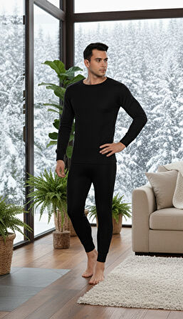 Thermoform New Heavy Erkek Termal İçlik Set SİYAH