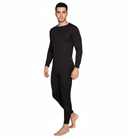 Thermoform New Heavy Erkek Termal İçlik Set SİYAH