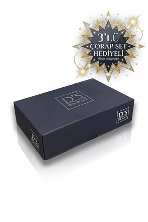 D’S Damat Çeyizlik Premium Modal Şort Takım  Boxer Atlet Kutulu Set | 3’lü Çorap Hediyeli SİYAH