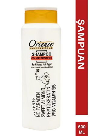 Oriense 600ml Şampuan Renk Koruyucu - Badem Ve Argan Özlü - Paraben Içermez